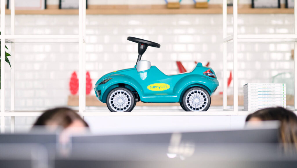 Sunny Cars work with a smile